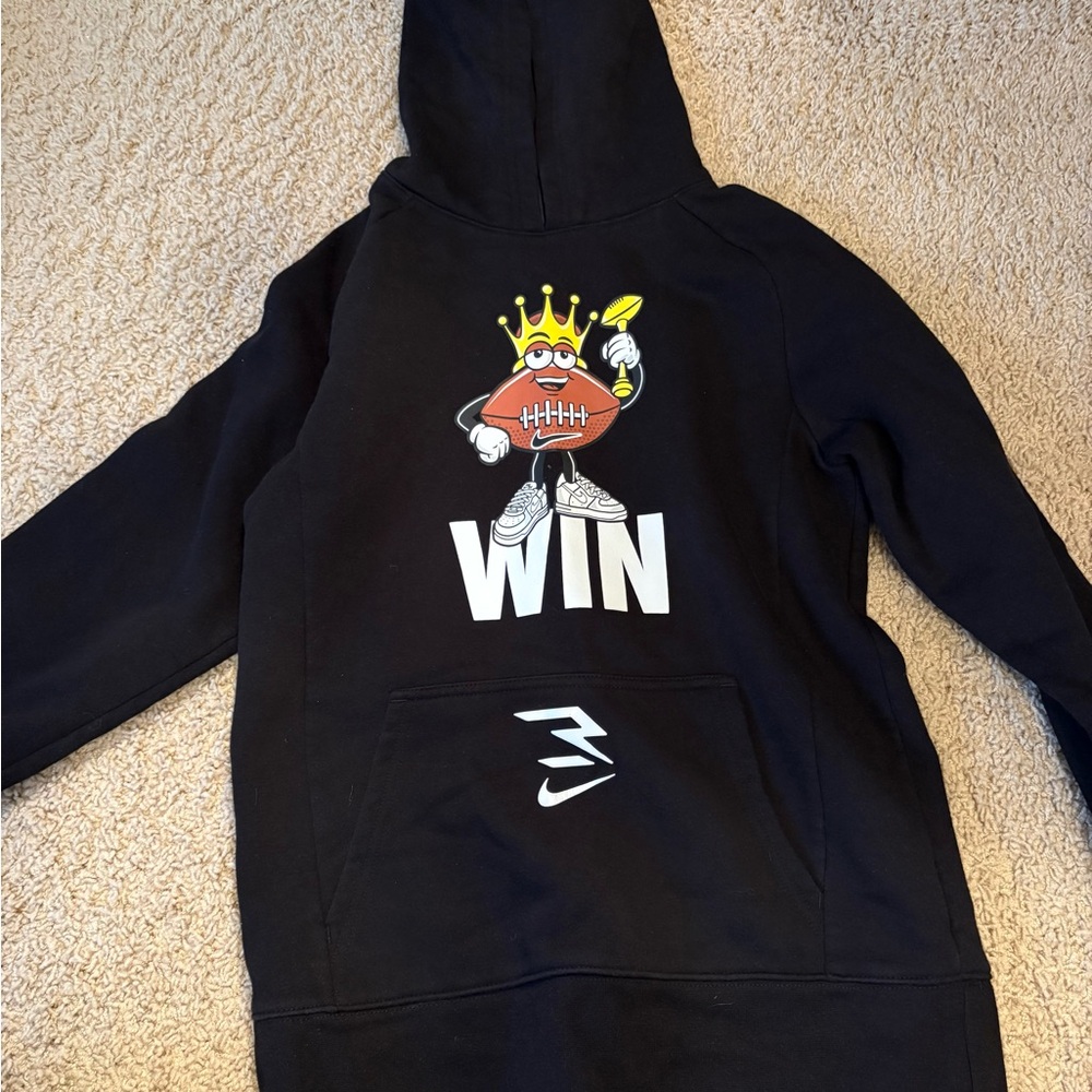 Nike Black Hoodie with Graphic Print